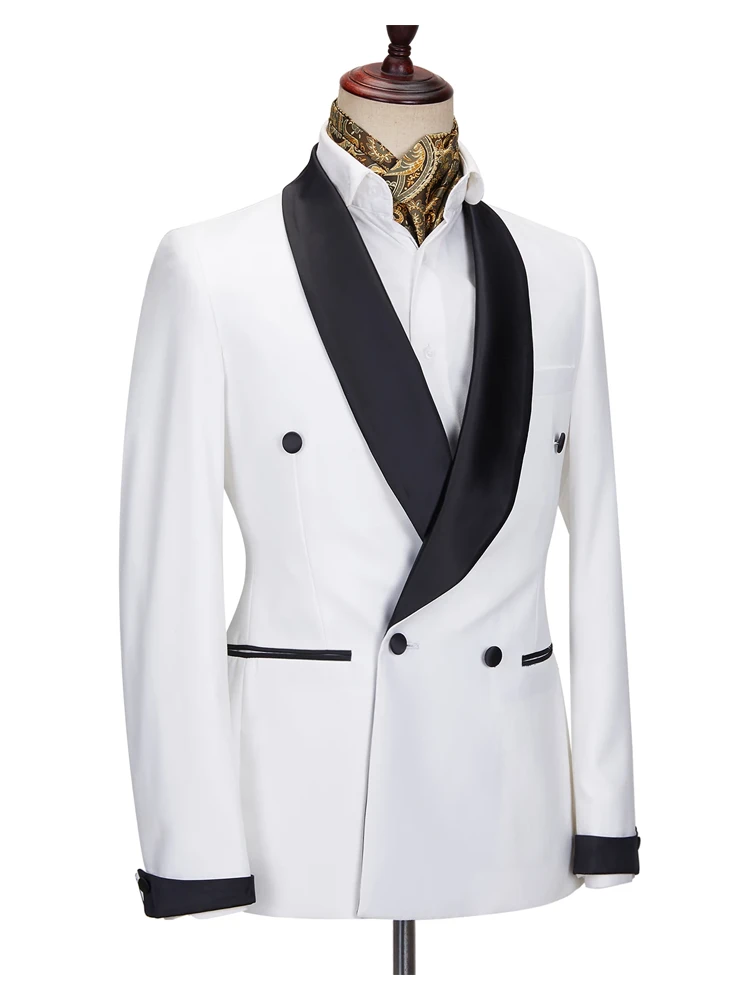 Fashion Black and White Dot Prom Tuxedo Shawl Lapel for Women main image 1